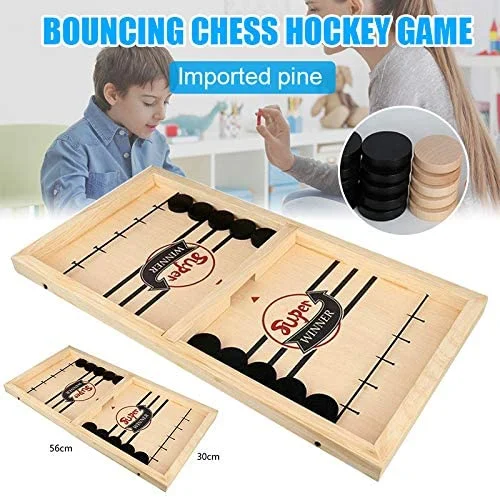 Family Slingshot Sport Winner Board Game Table Desktop Battle Ice Hockey Game