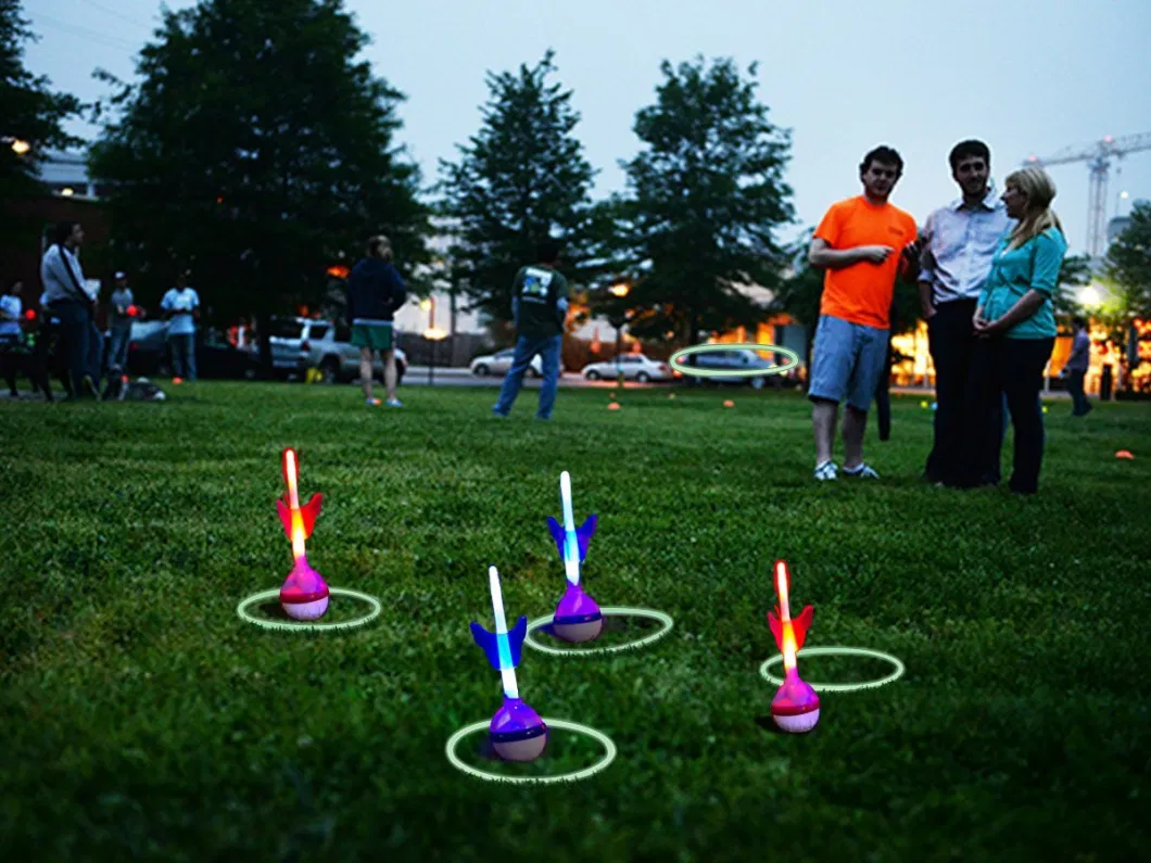 Glow in The Dark Lawn Darts Game Perfect for Backyard, Lawn, Beach and More for Kids and Families