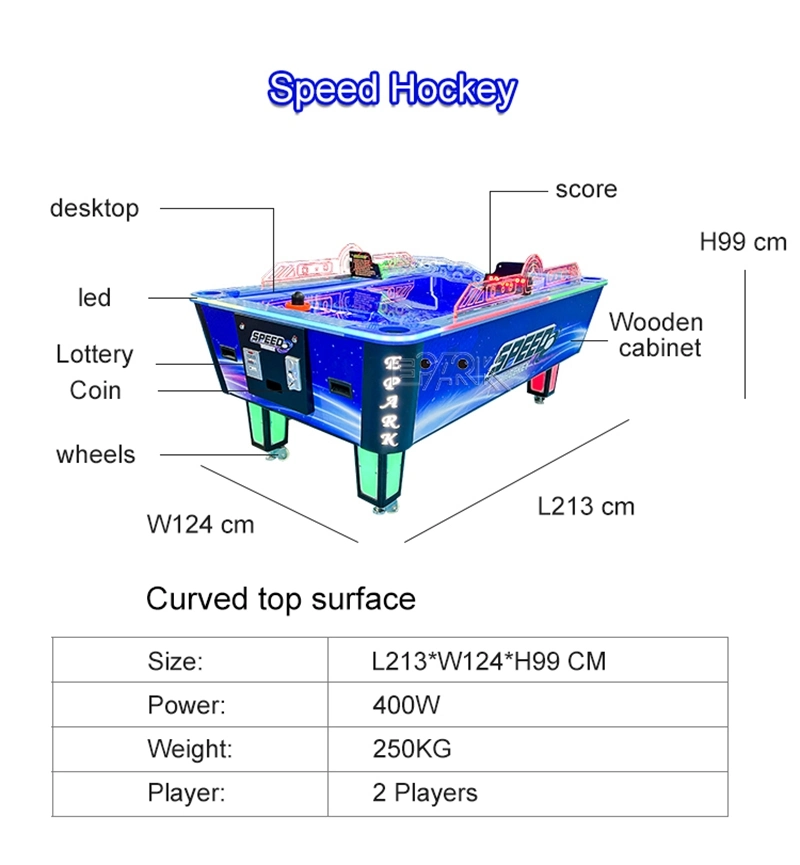 Coin Pusher Classic Sport Air Hockey Table Pool Table Multiplayer Amusement Game